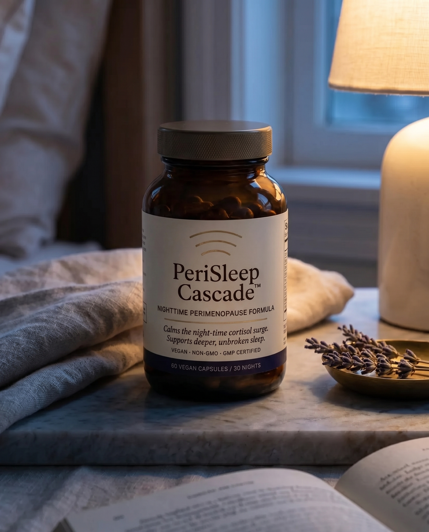 PeriSleep Cascade™ — Nighttime Perimenopause Formula
